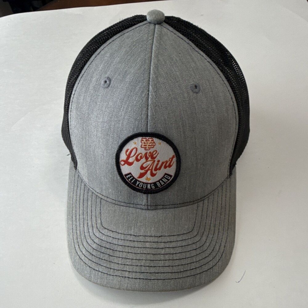 Richardson Gray/Black Mesh Back Trucker Hat Love Ain't Eli Young Band One Size
